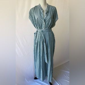NWT Green/white striped Dress by Eloquii, sz 24